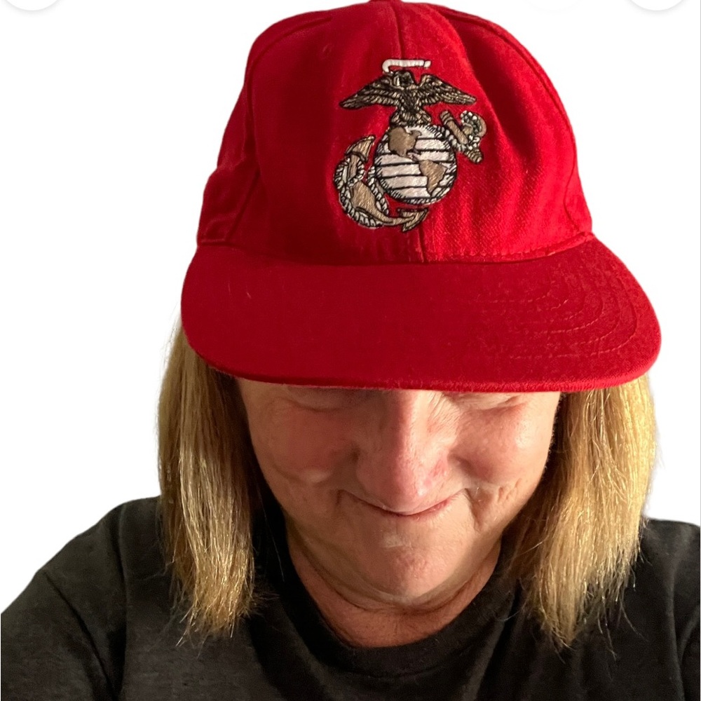 VINTAGE U.S. MARINES HAT OFFICIALLY LICENSED PRODUCT LABEL ADJUSTABLE BA…